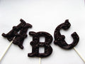 Filigree Letter Lollipops 3-piece set by I Want Candy!