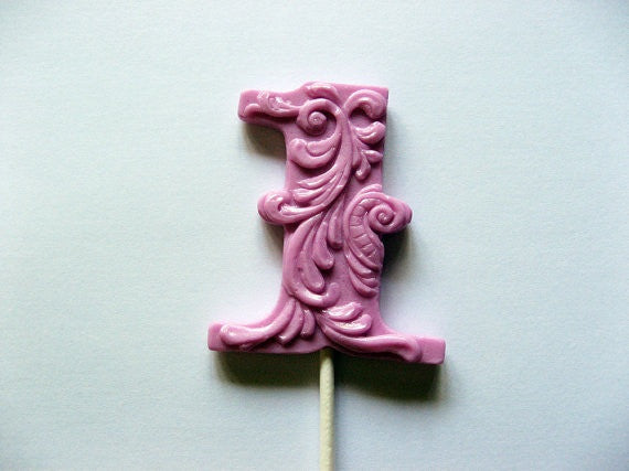 Filigree Number Lollipops 3-piece set by I Want Candy!
