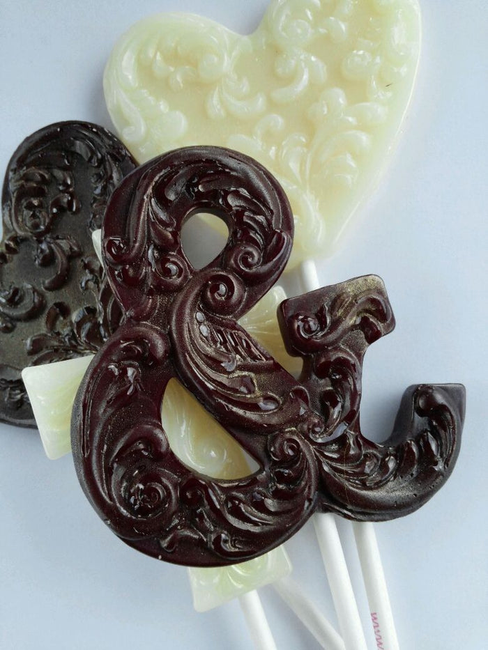 Filigree Symbol Lollipops 3-piece set by I Want Candy!