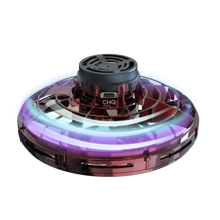 Flying Spinner Toy Hand Operated Mini Drones Led Lights Flying Toys