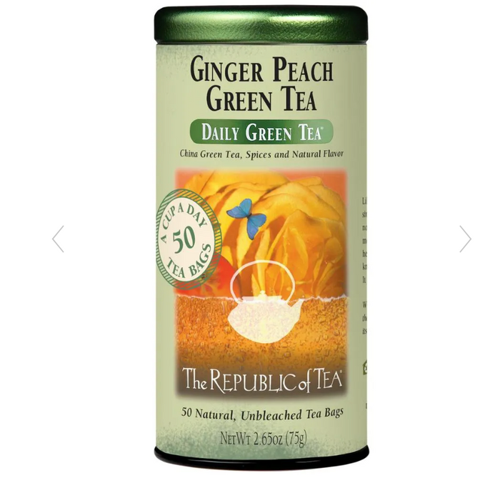Ginger Peach Green Tea - The Republic of Tea