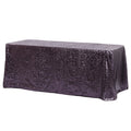 Glitz Sequin 90"x156" Rectangular Tablecloth - Eggplant/Plum - CV Linens