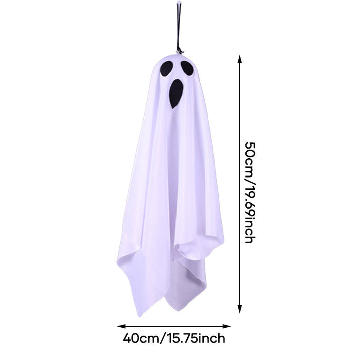Glowing Halloween Ghost Chandelier with Weatherproof LED Lights