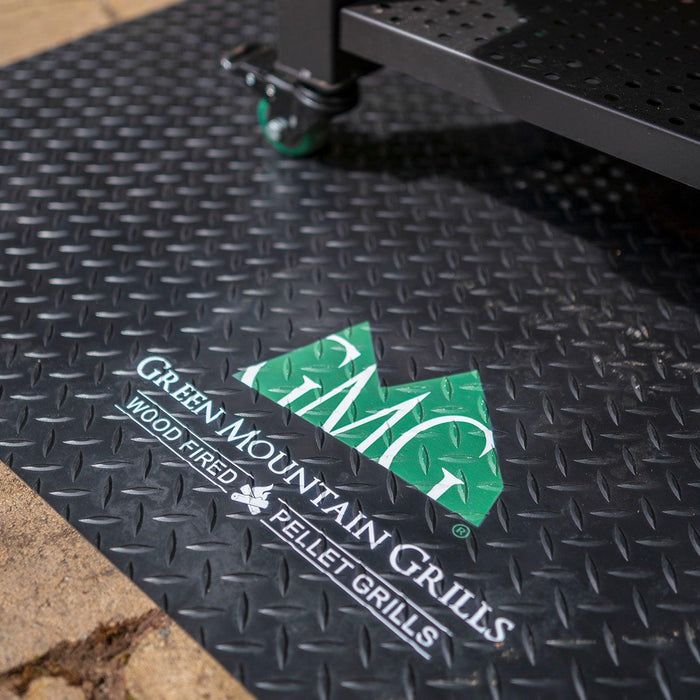 GMG BBQ Grill Floor Mat Green Mountain Grills Indigo Pool Patio BBQ