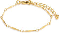 Gold Bar Link Bracelet