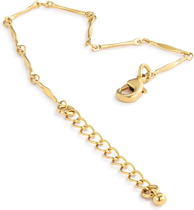 Gold Bar Link Bracelet