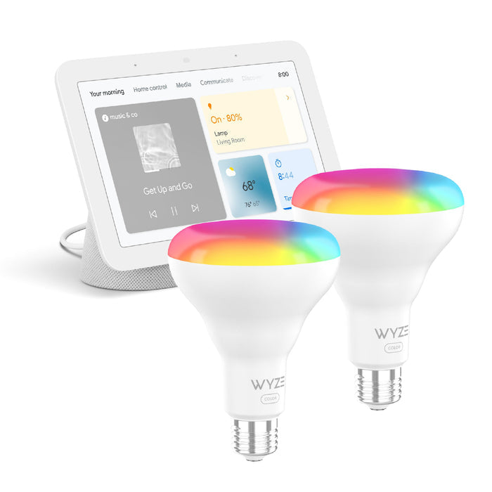Nest Hub + Bulb Color BR30 (2-Pack)