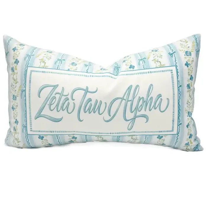 Grandmillenial Velvet Pillow- Zeta Tau Alpha