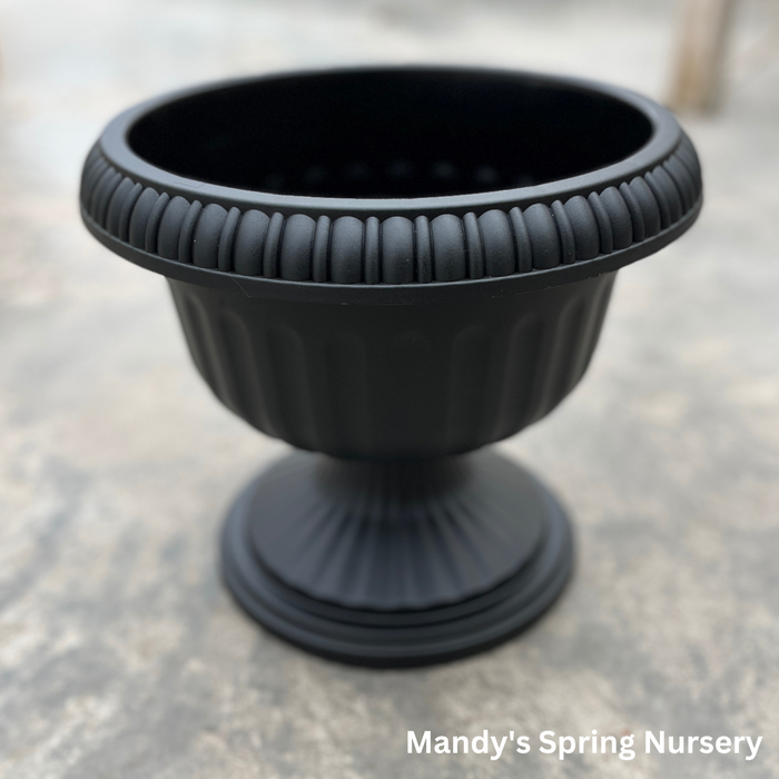 'Grecian' Urn Black Planter