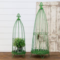 Green Trellis Plant Stand