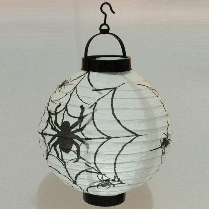 Halloween Hanging Paper Lanterns with Spooky Glow Decorations