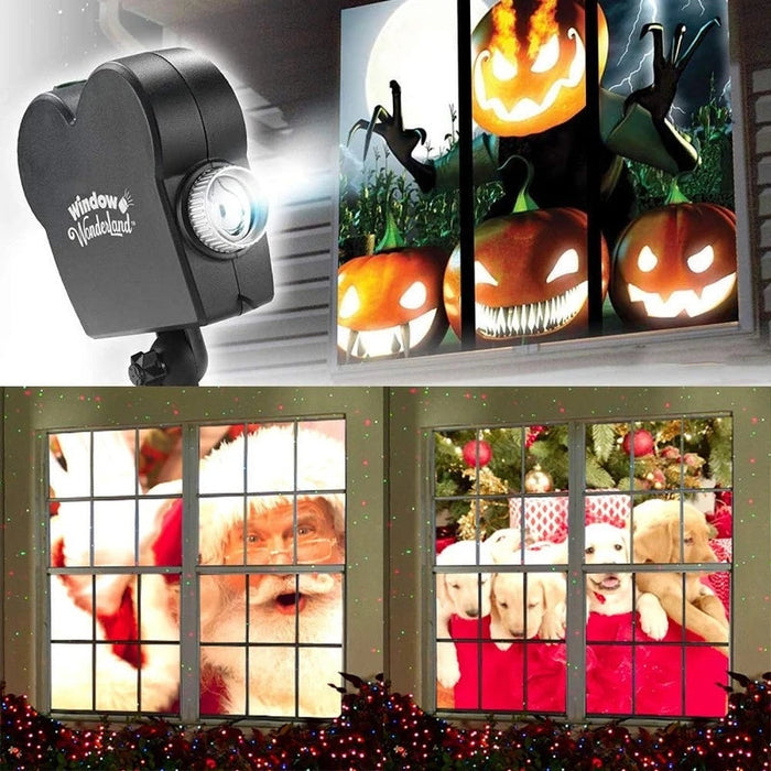 Halloween Holographic Projector with Spooky Animations and Sound