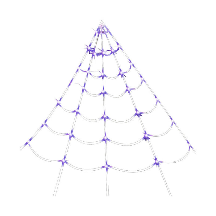 Halloween Spider Web Hanging Light with Timer for Indoor & Outdoor Decor