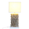 Handcrafted Wooden Floor Lamp