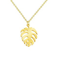 Handmade Beach Series Necklace Banana Leaf / Gold Myron Necklace MelodyNecklace