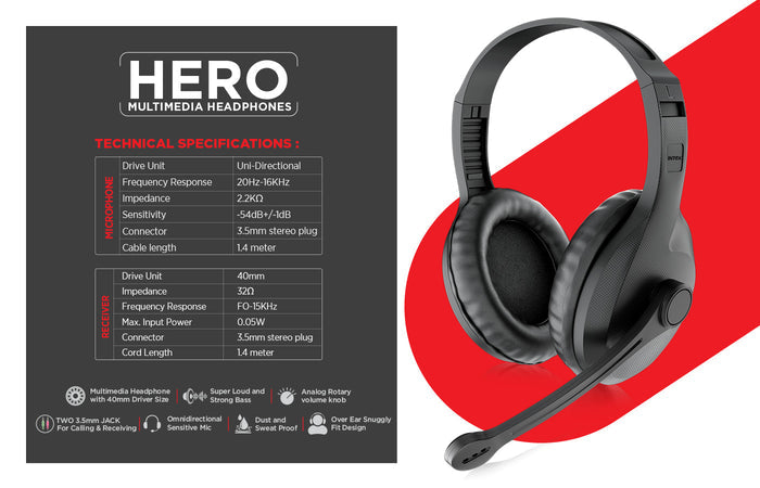 Hero Headphone - Intex Technologies
