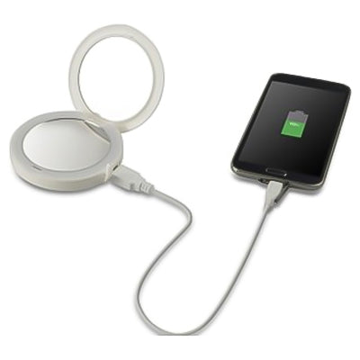 Homedics Pretty & Powerful 3000mAh Power Bank - Pearl | MIR-150CG-EU from Homedics - DID Electrical