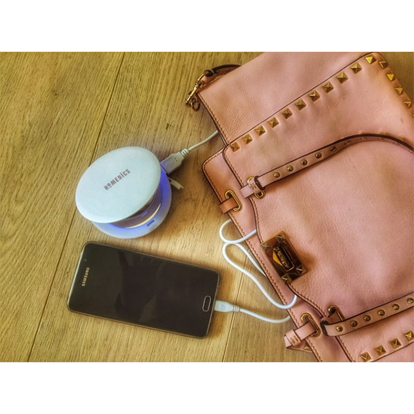 Homedics Pretty & Powerful 3000mAh Power Bank - Pearl | MIR-150CG-EU from Homedics - DID Electrical
