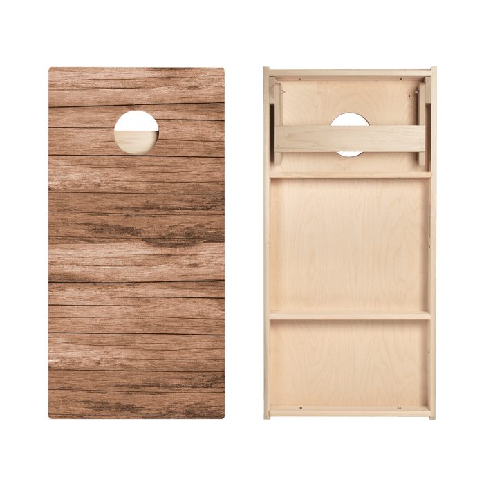 Horizontal Barn Wood Star Cornhole Boards - ACA - 000382 | American Cornhole Association