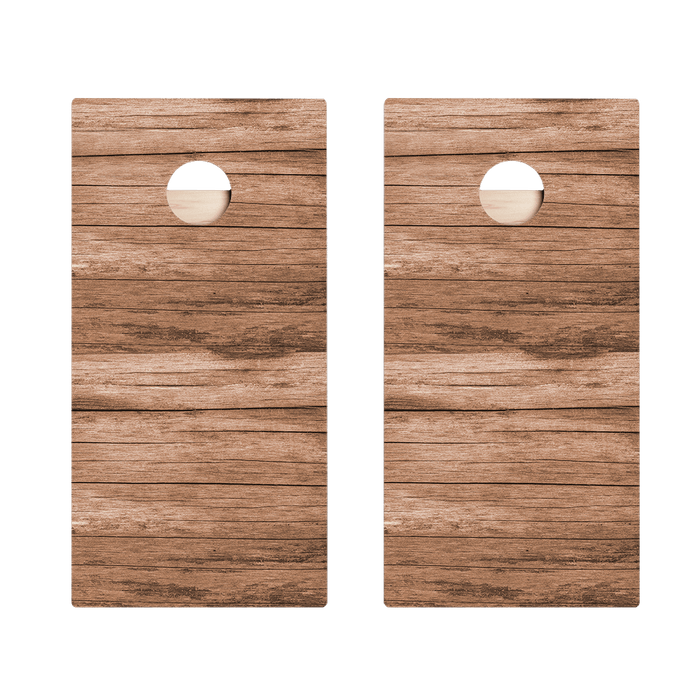 Horizontal Barn Wood Star Cornhole Boards - ACA - 000382 | American Cornhole Association