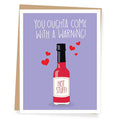 Hot Sauce Valentine's Day Card
