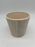Cream Etched Planter
