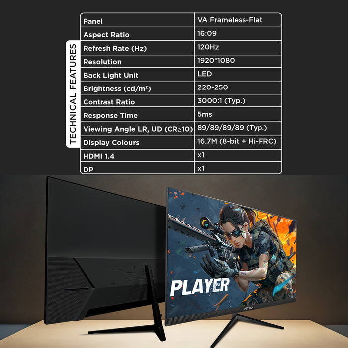 INTEX 27 Inch Flat Monitor