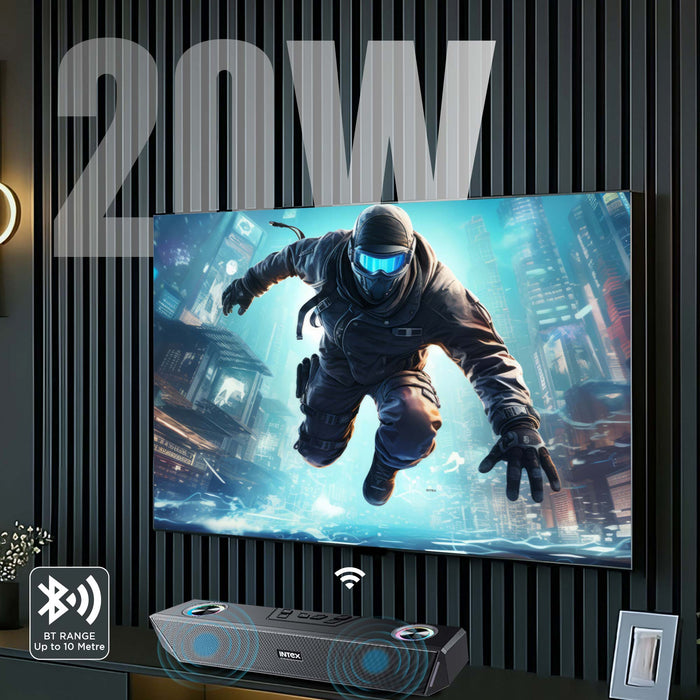 Intex Beast Pro 20X Soundbar 20W Powerful Sound