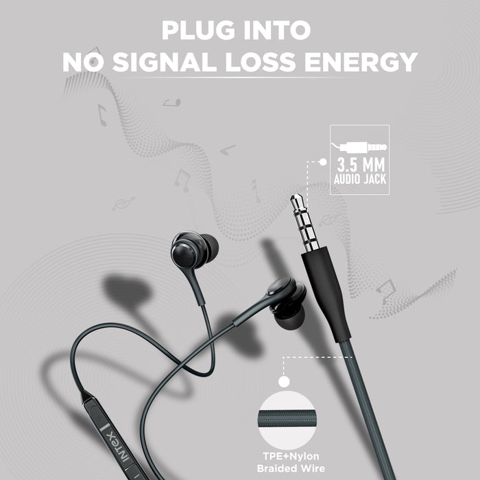 Intex Echo Wired In-Ear Earphones with Mic