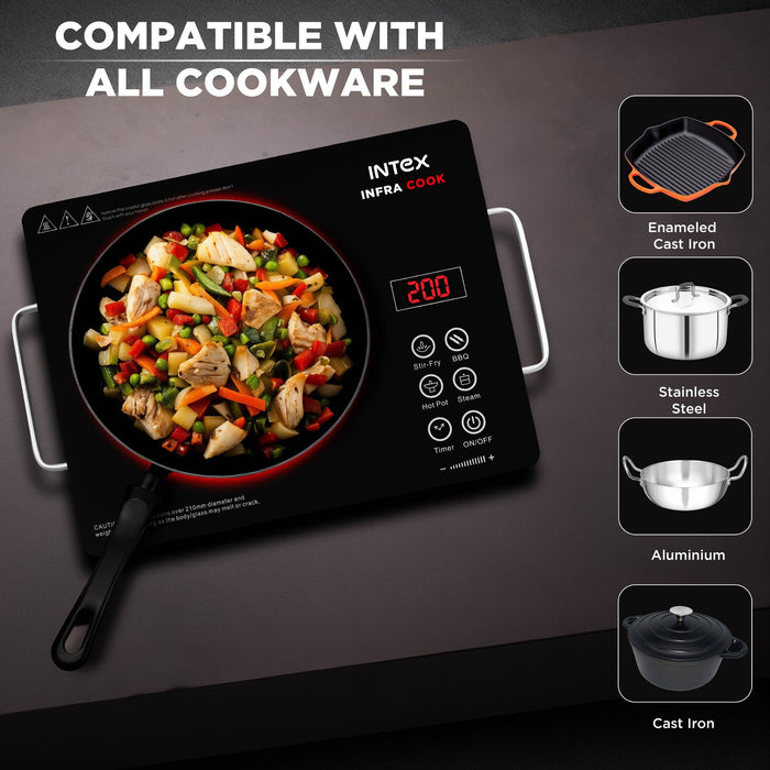 Intex Infra Cook 2200W Infrared Cooktop