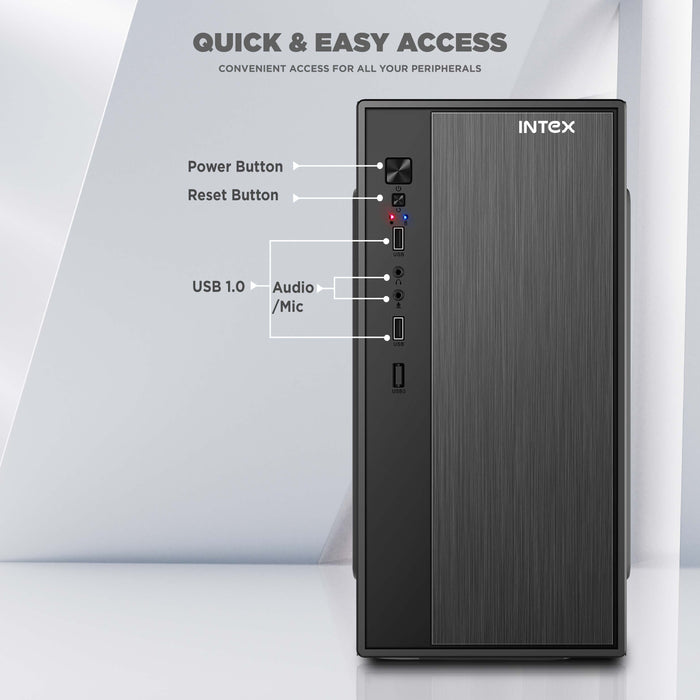 INTEX IT-1604 W SMPS & USB Computer Cabinet
