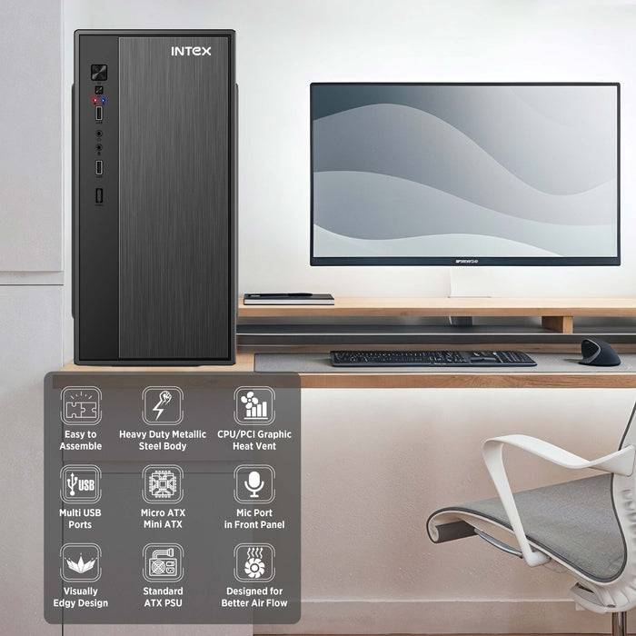 INTEX IT-1604 W SMPS & USB Computer Cabinet
