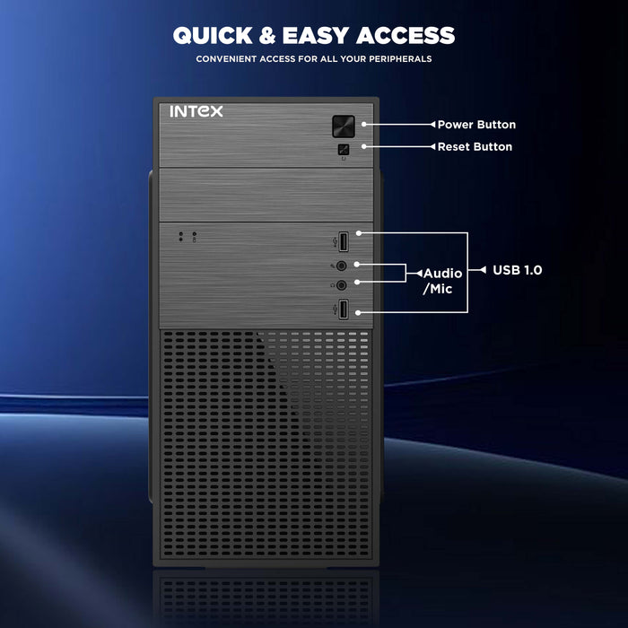INTEX IT-1605 W SMPS & USB Computer Cabinet