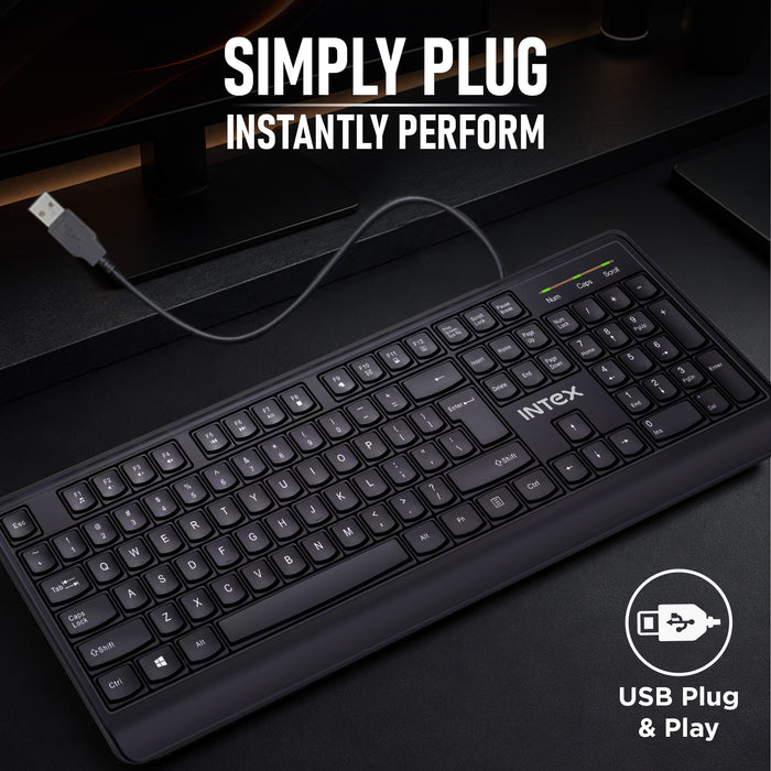 Intex Stream Wired USB Keyboard