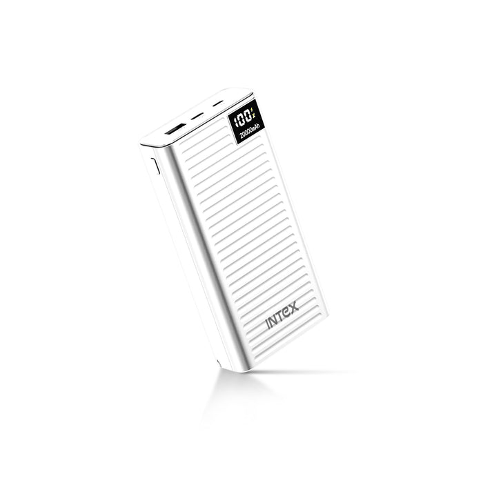 Intex Strong Comet 20K Poly Power Bank (Black, White)