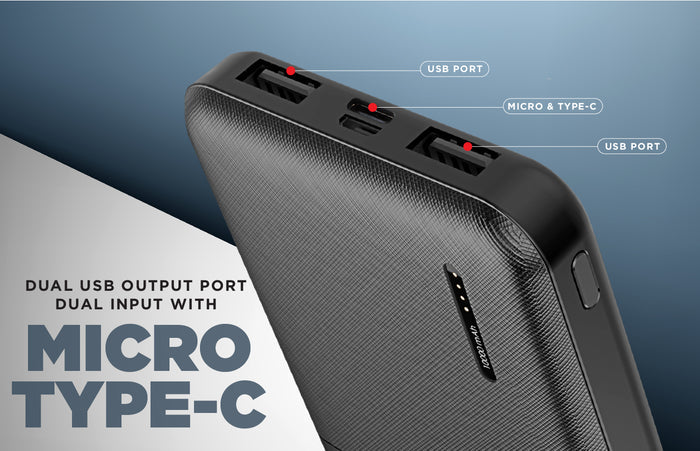 Intex Strong Rhino 10K Poly Power Bank - 10000mAh