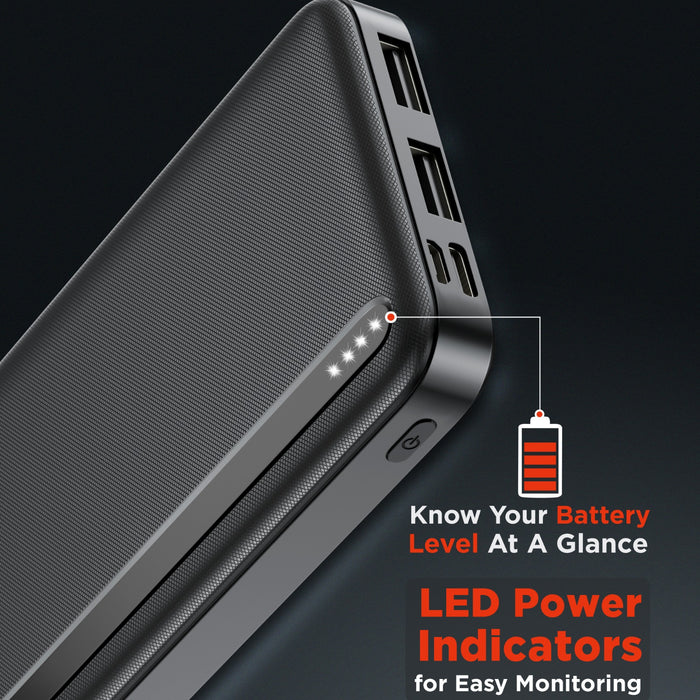 Intex Ultra 10000mAh Power Bank Coal Black