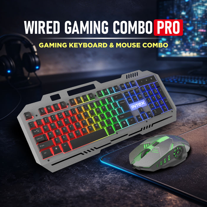 Intex Wired Gaming Pro Combo - Keyboard & Mouse