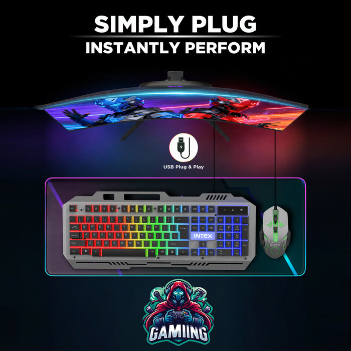 Intex Wired Gaming Pro Combo - Keyboard & Mouse