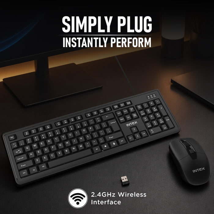 Intex Work Smart Wireless Keyboard & Mouse Combo