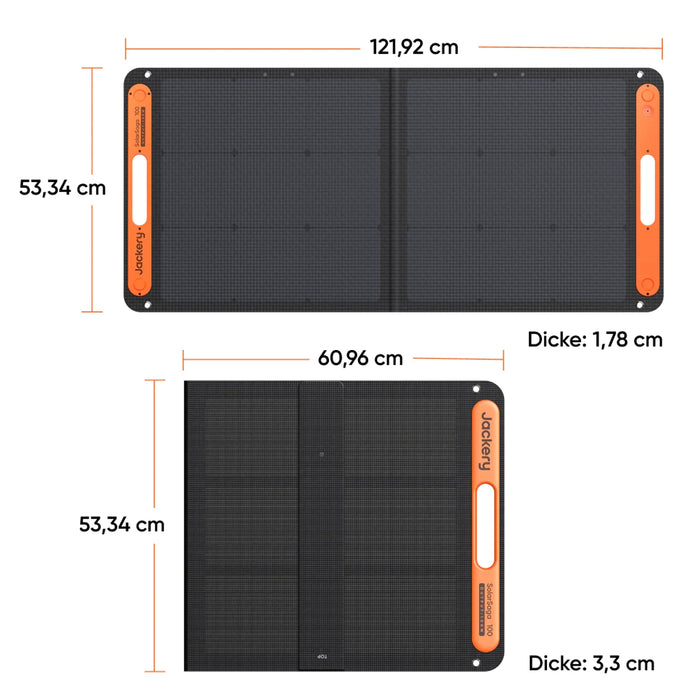 Jackery SolarSaga 100W Solar Panel - Black & Orange | 263-21-0002-000059