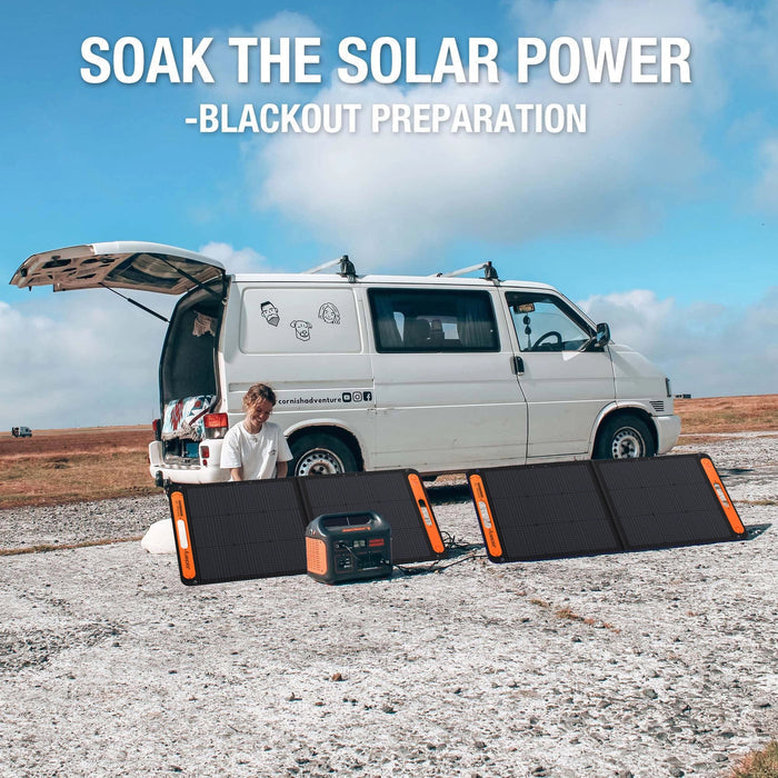 Jackery SolarSaga 100W Solar Panel - Black & Orange | 263-21-0002-000059