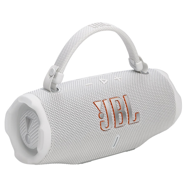 JBL Charge 6 Portable Bluetooth Speaker - White | JBLCHARGE6WHT from JBL - DID Electrical