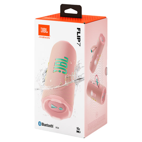JBL Flip 7 Portable Bluetooth Speaker - Pink | JBLFLIP7PINK from JBL - DID Electrical