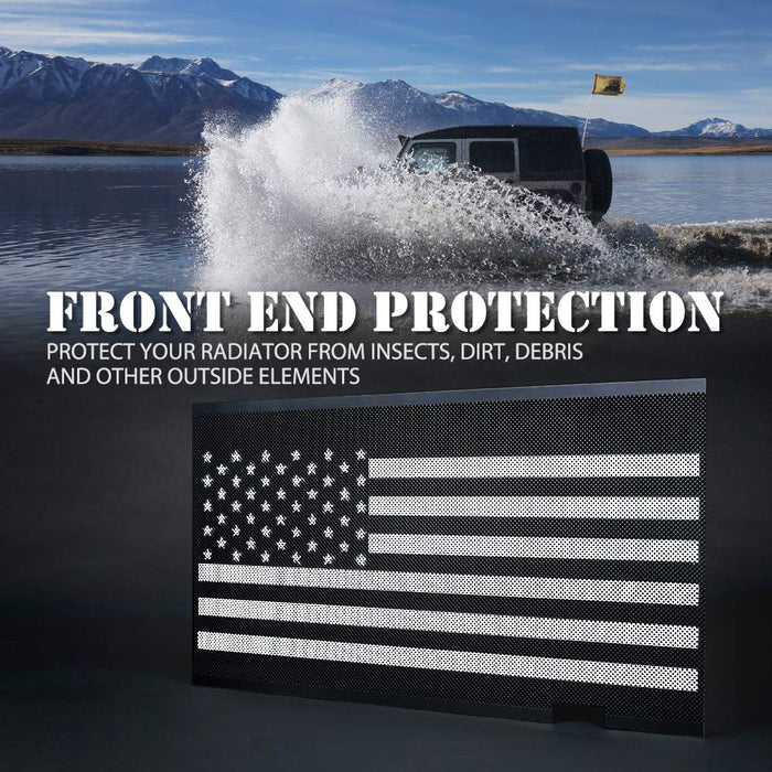 Jeep Grille Insert with American Flag For 2007-2018 Jeep Wrangler JK