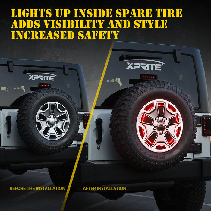 Jeep Wrangler JK Spare Tire LED Brake Light | Cyclone Series
