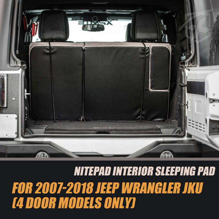 Jeep Wrangler JKU Portable Pad Sleeping Mattress in 4 Door Jeep | NitePad