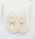 Jelly Oval Ring Earrings
