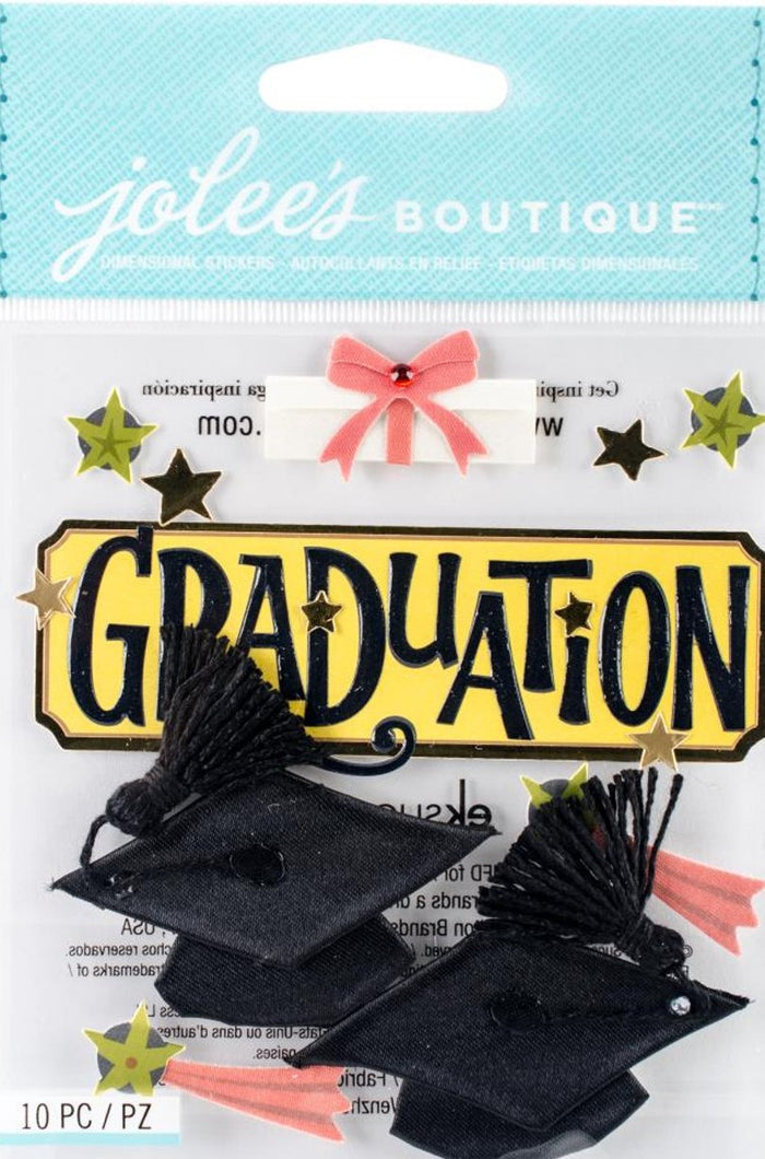 Jolee's Boutique Graduation Dimensional Stickers - SCRAPBOOKFARE