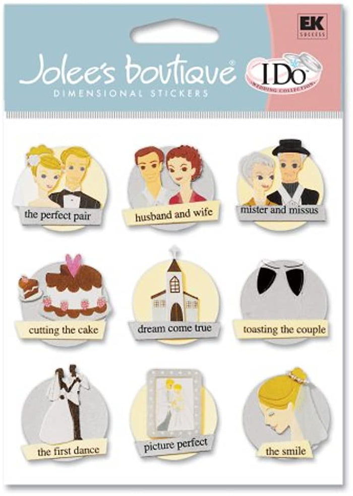 Jolee's Boutique Token Perfect Pair Dimensional Stickers - SCRAPBOOKFARE